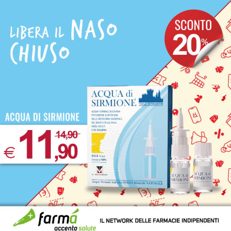 Libera il naso chiuso 20€ DI SCONTO